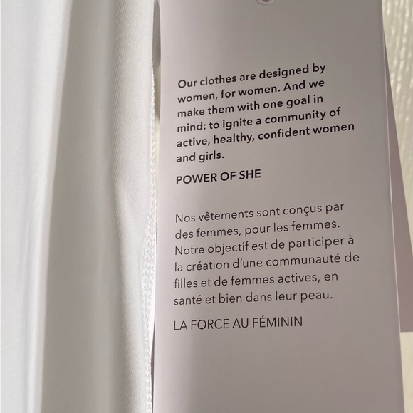 Athleta Ace Tennis Front Zip-Down Dress Spandex White Women Size Medium NWT - Picture 9 of 15